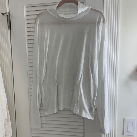 NWT J. Crew Women’s Plus Size 3X White Long Sleeve Tissue Turtleneck - Picture 11 of 11